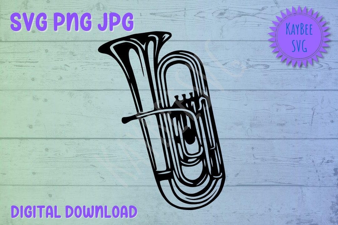 Tuba SVG PNG JPG Clipart Digital Cut File Download for Cricut ...