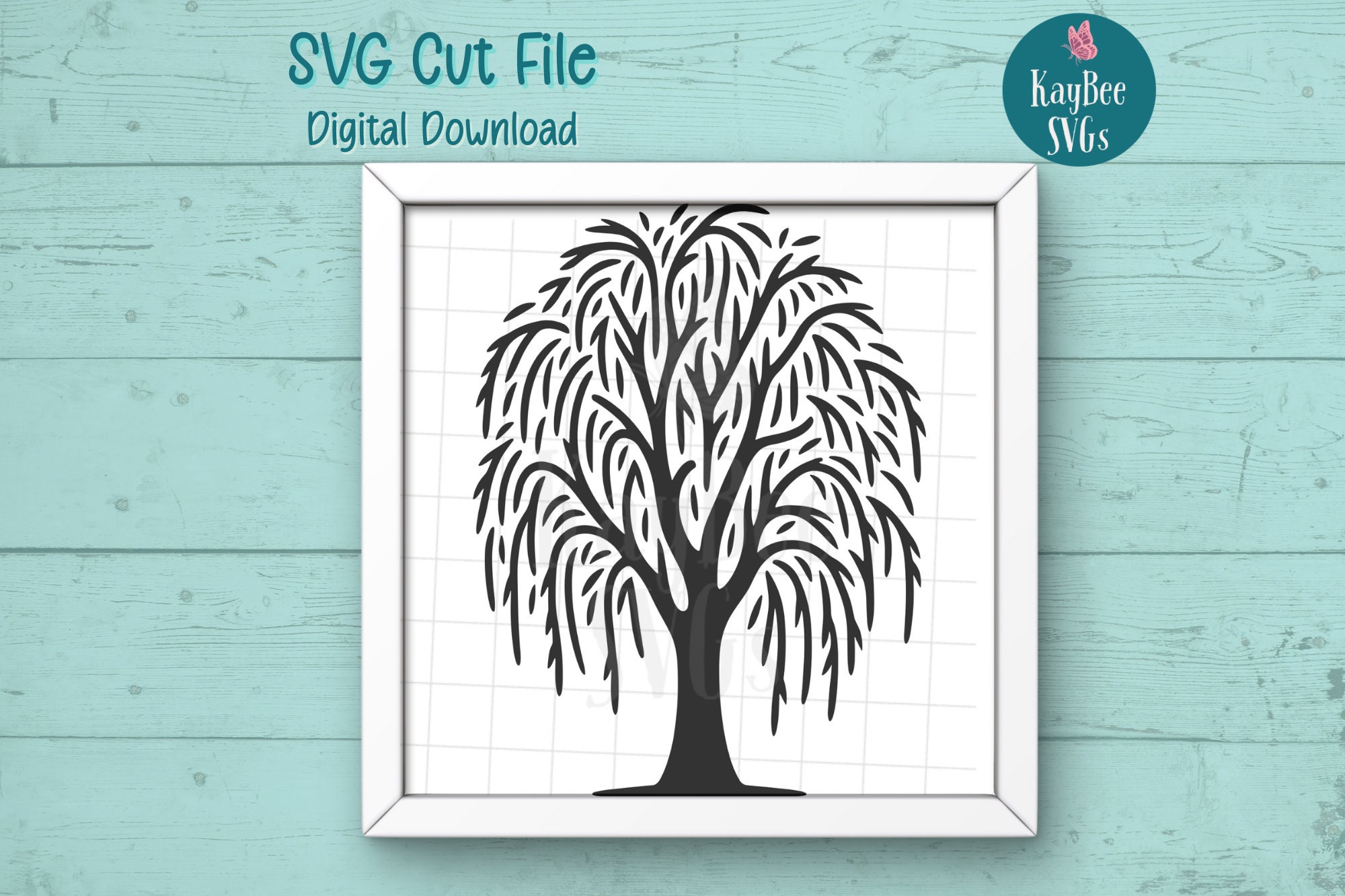 Willow Tree SVG Cut File for Cricut, Silhouette, Digital Download, Printable Clipart, Commercial Use, Clip Art, Laser Stencil Outline - Etsy
