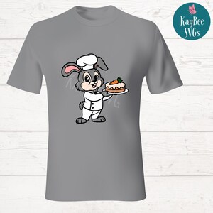 Chef Bunny SVG PNG Clipart Cut Files for Cricut, Silhouette, Laser ...