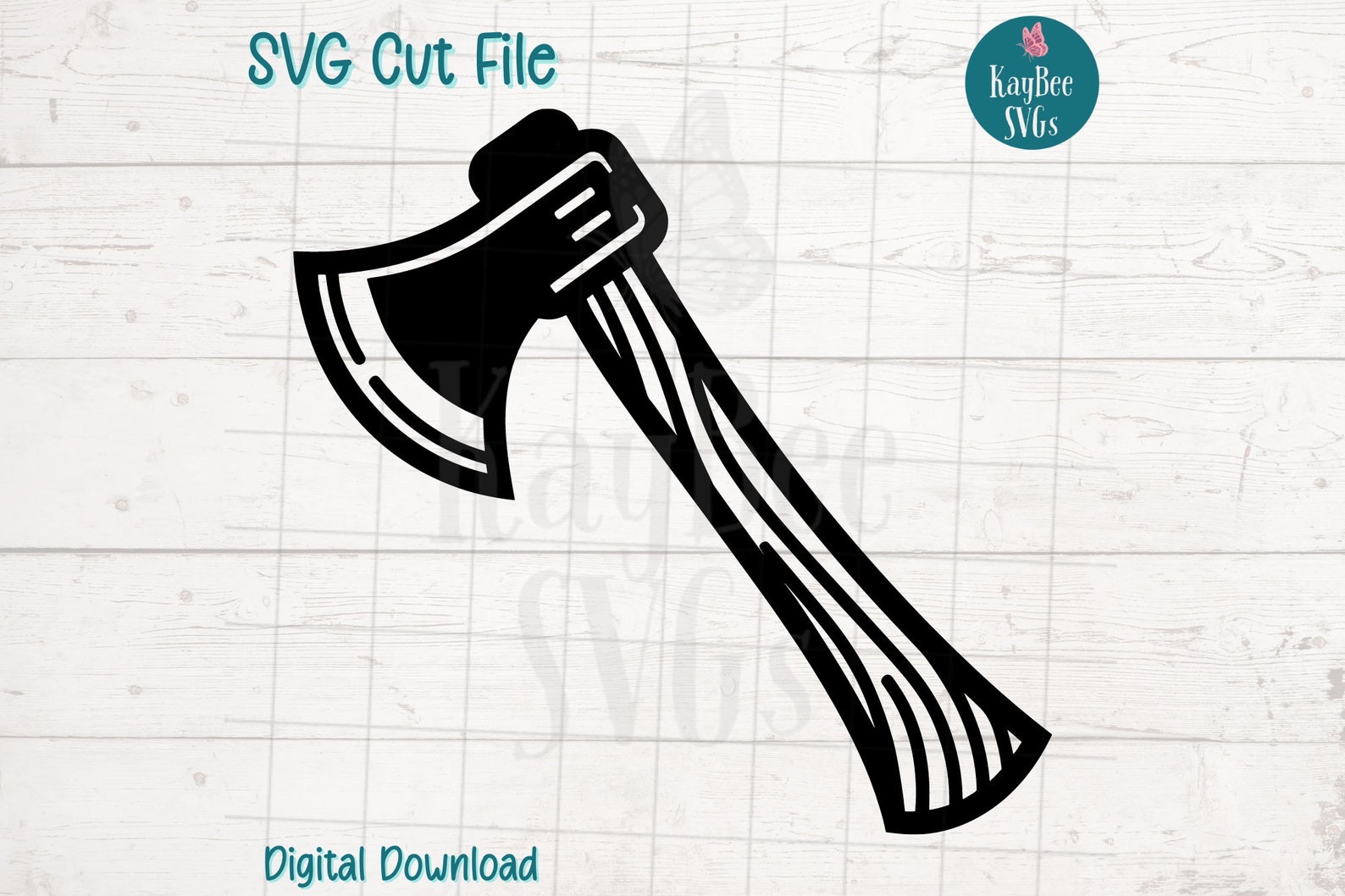 Axe Hatchet SVG PNG Clipart Cut Files for Cricut, Silhouette, Laser ...