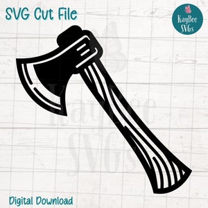 Axe Hatchet SVG Cut Files for Cricut & Silhouette, Digital Download Clipart for Laser Engraving, Sublimation, Commercial Use PNG