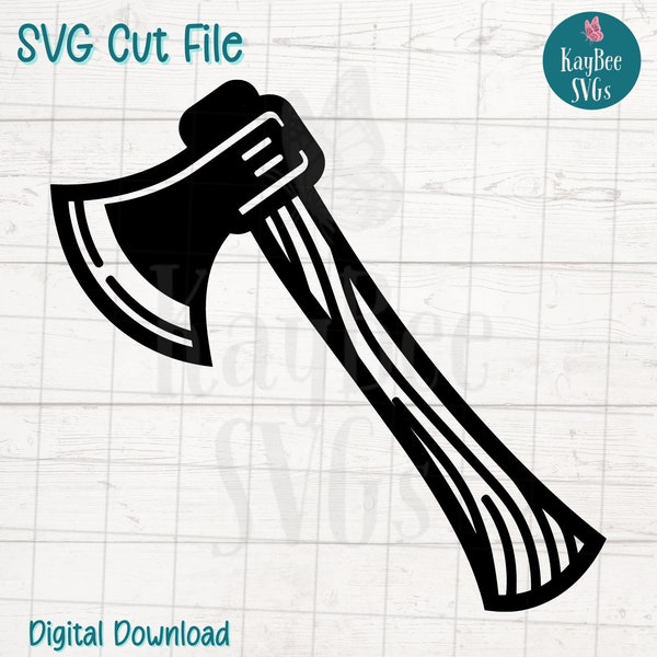 Axe Hatchet SVG Digital Cut File for Cricut, Silhouette, Engraving, Sublimation, Printable Art, T-Shirt, Mug Press - Commercial Use