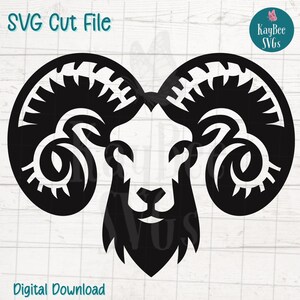 Aries Zodiac SVG PNG Astrology Ram Clipart for Horoscope Crafts | Cut Files for Cricut, Silhouette, Laser Engraving, Sublimation