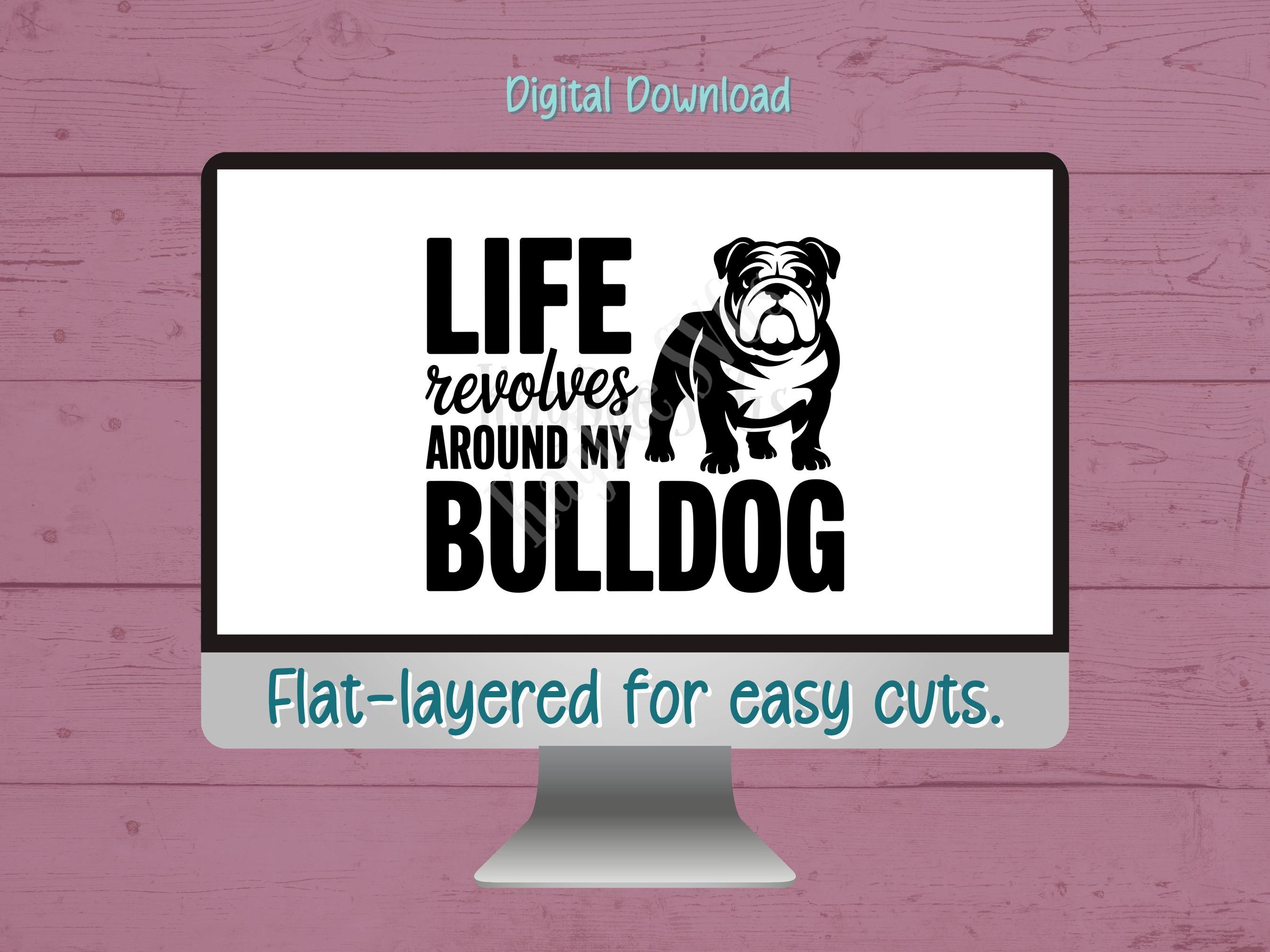English Bulldog SVG PNG Bundle Cut Files for Cricut, Silhouette ...