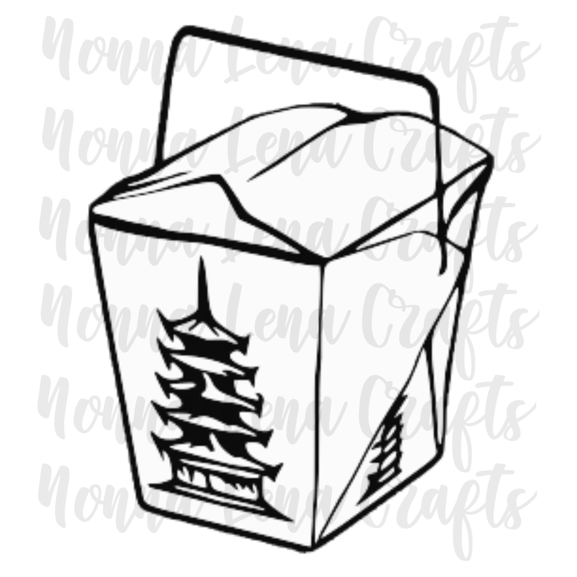 Chinese Takeout Container SVG PNG JPG Clipart Digital Cut Etsy