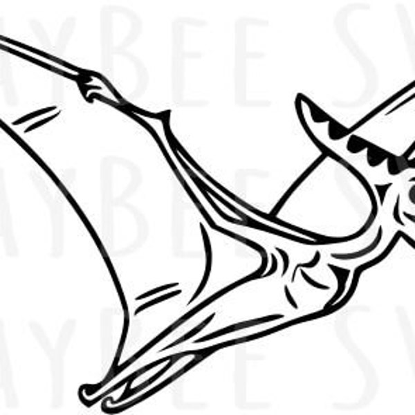 Pteranodon/Pterodactyl Dinosaur SVG PNG JPG Clipart Digital Cut File Download for Cricut Silhouette Sublimation Printable- Commercial Use