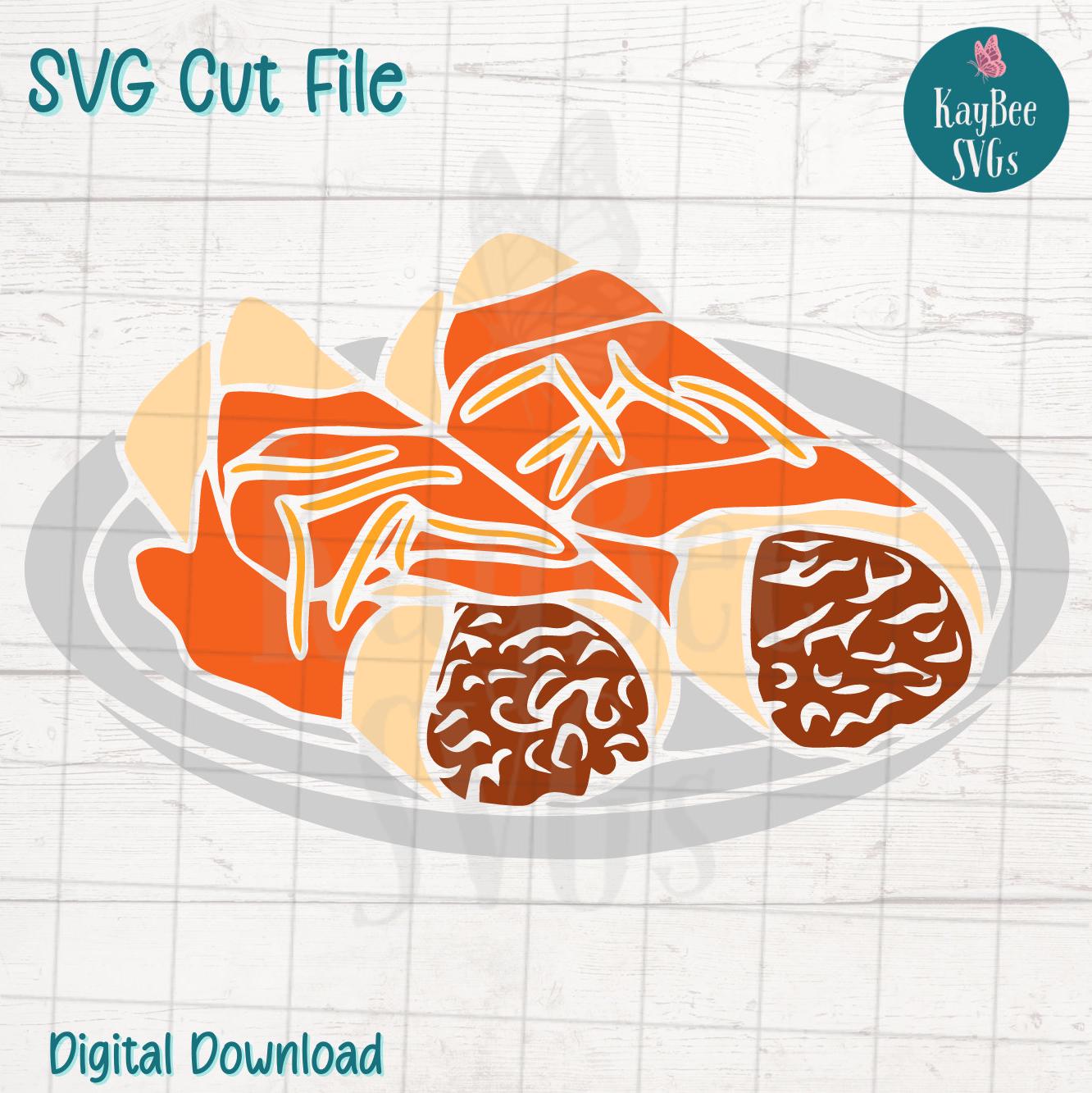 Enchiladas SVG PNG Cut Files for Cricut, Silhouette Digital Download, Laser Engraving, Sublimation Printable, Commercial Use Clipart