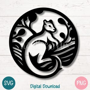Baum Känguru SVG PNG, exotische Wildtiere Silhouette Clipart, Regenwald Tier digitale Schnittdatei für Cricut, Silhouette, Sublimation, Laser