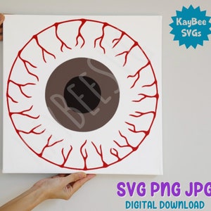 Bloodshot Eyeball SVG PNG JPG Clipart Digital Cut File Download for ...