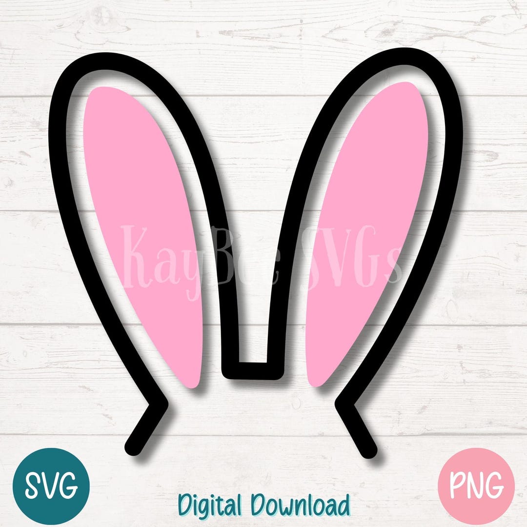Pink Rabbit Ears Png Bunny Ears SVG PNG Cute Pink Rabbit Ears for Easter and Spring Crafts ...