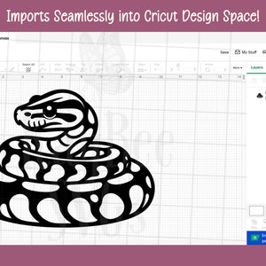 Python Snake Engraving Vector Python Snake SVG PNG Clipart Cut Files for Cricut, Silhouette, Laser ...