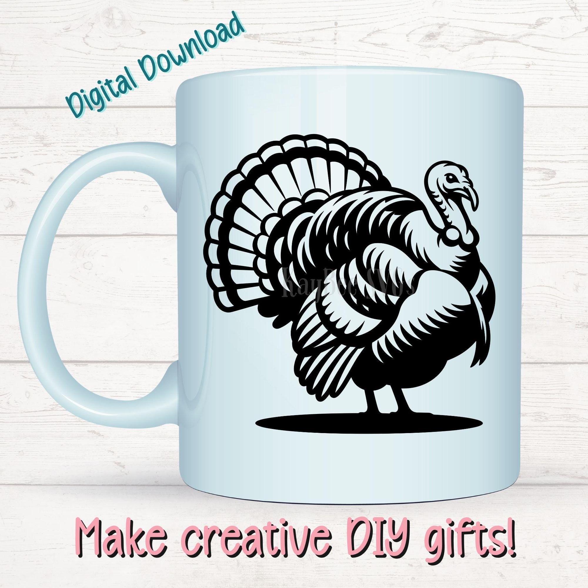 Turkey Svg Color Turkey SVG PNG Clipart Cut Files for Cricut, Silhouette, Laser ...