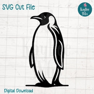 Archivos de corte SVG PNG de pingüino para Cricut, descarga digital de Silhouette, grabado láser, impresión por sublimación, imágenes prediseñadas para uso comercial