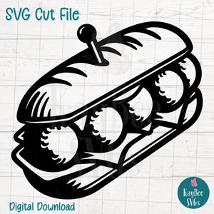 Clipart de sanduíche de sanduíche de almôndega SVG PNG para artesanato de delicatessen e alimentos | Arquivo de corte para Cricut, Silhouette, gravação a laser, sublimação, para impressão