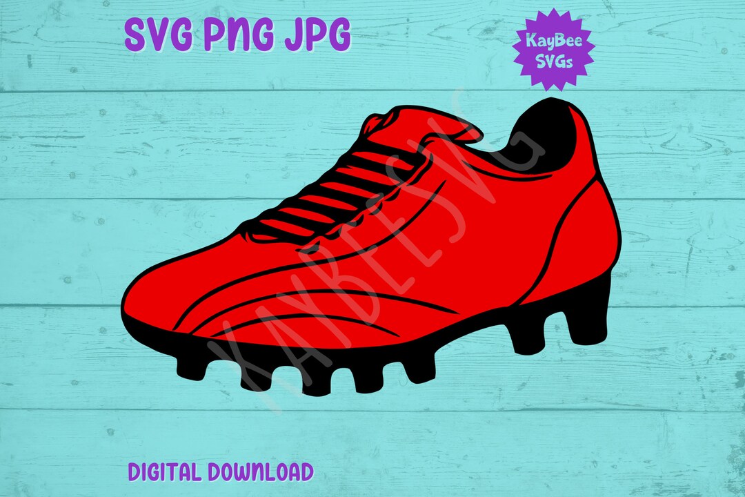 Football/soccer Cleats SVG PNG JPG Clipart Digital Cut File Etsy