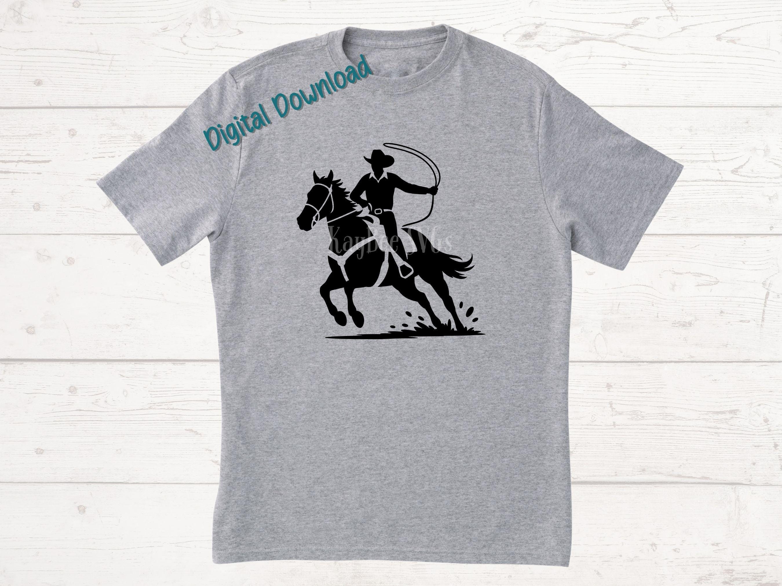 Western Roping Svg Cowboy Calf Roping SVG, Western Horse Clipart (digital) - Etsy