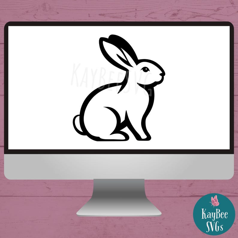 Rabbit Bunny SVG PNG Clipart Cut Files for Cricut, Silhouette, Laser ...