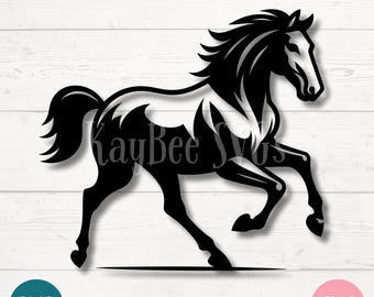 Barrel Racing Horse SVG | Rodeo Silhouette Clipart (Digital)