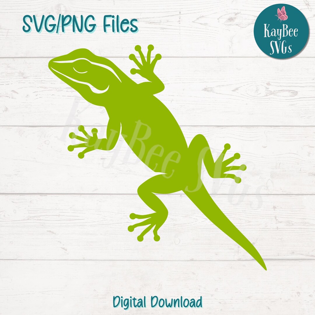 Anole SVG PNG Cut Files for Cricut & Silhouette, Digital Download for ...