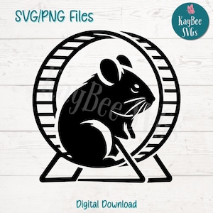 Hamster Wheel SVG PNG Small Pet Clipart for Cricut, Silhouette, Sublimation, Laser Engraving, Printable Clipart