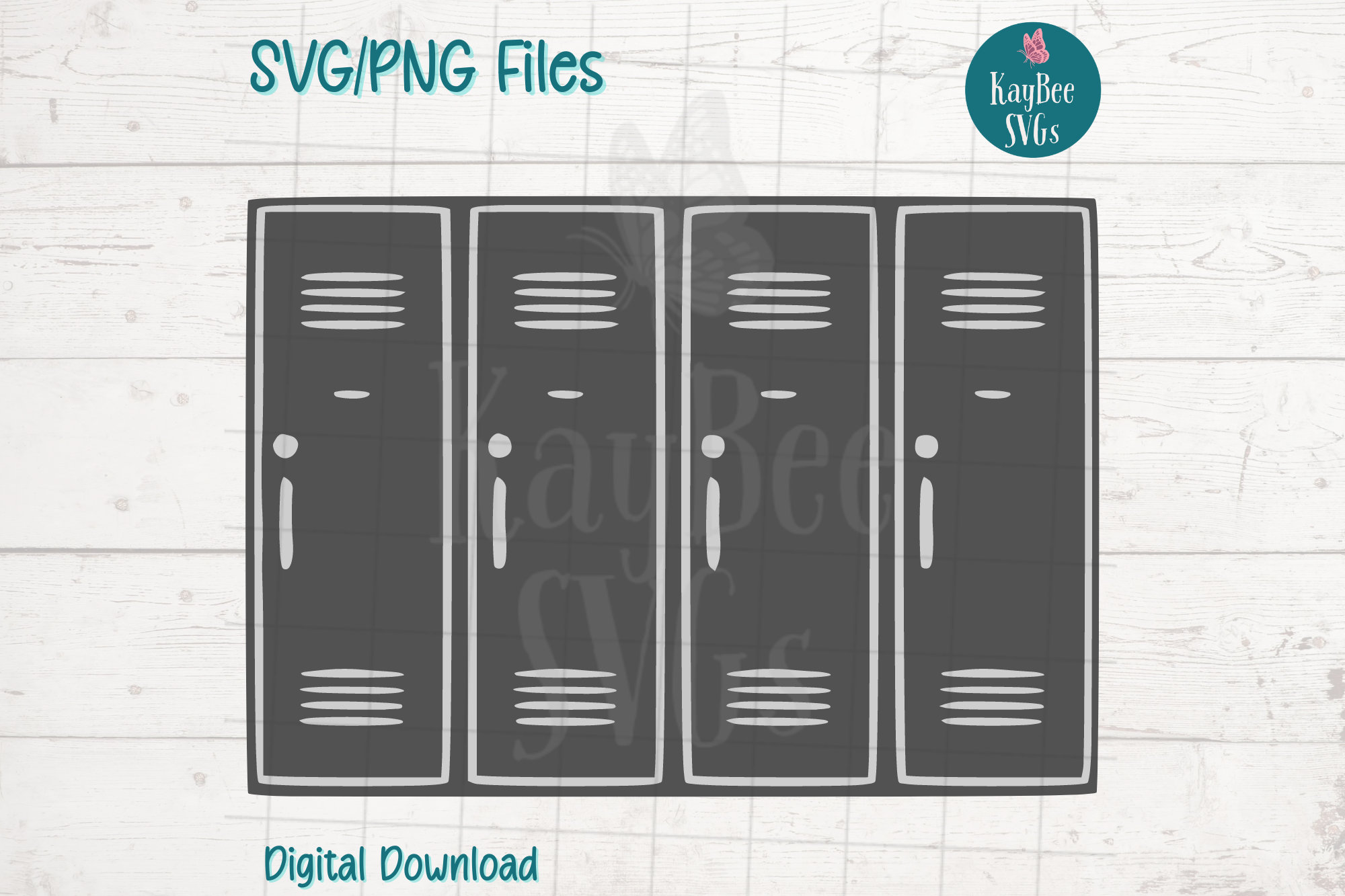 School Lockers SVG: Clipart Cut Files for Cricut, Silhouette