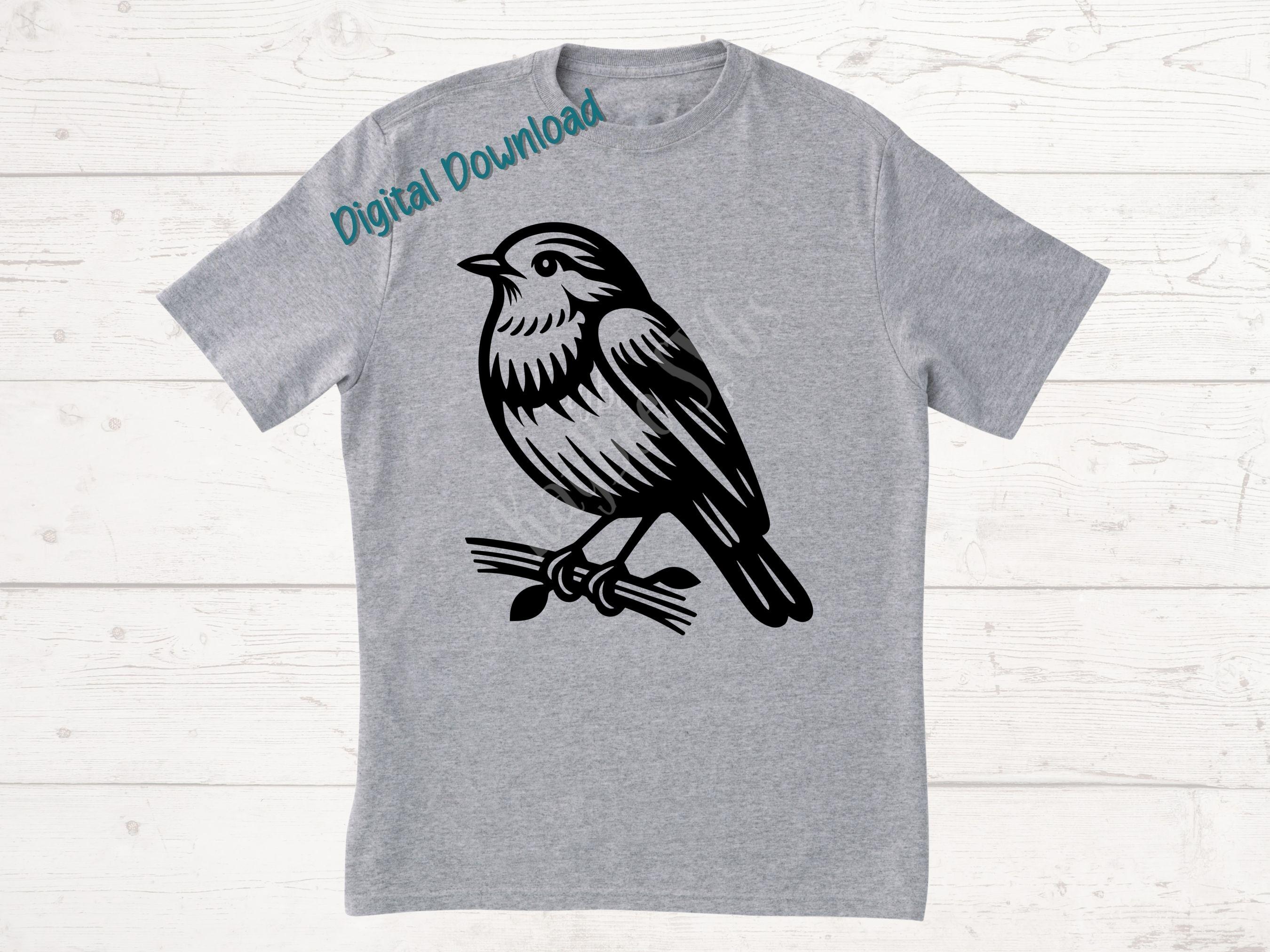Robin Bird SVG PNG Clipart Cut Files for Cricut, Silhouette, Laser ...