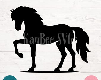 Standing Horse SVG | Western Silhouette Cut File (Digital)