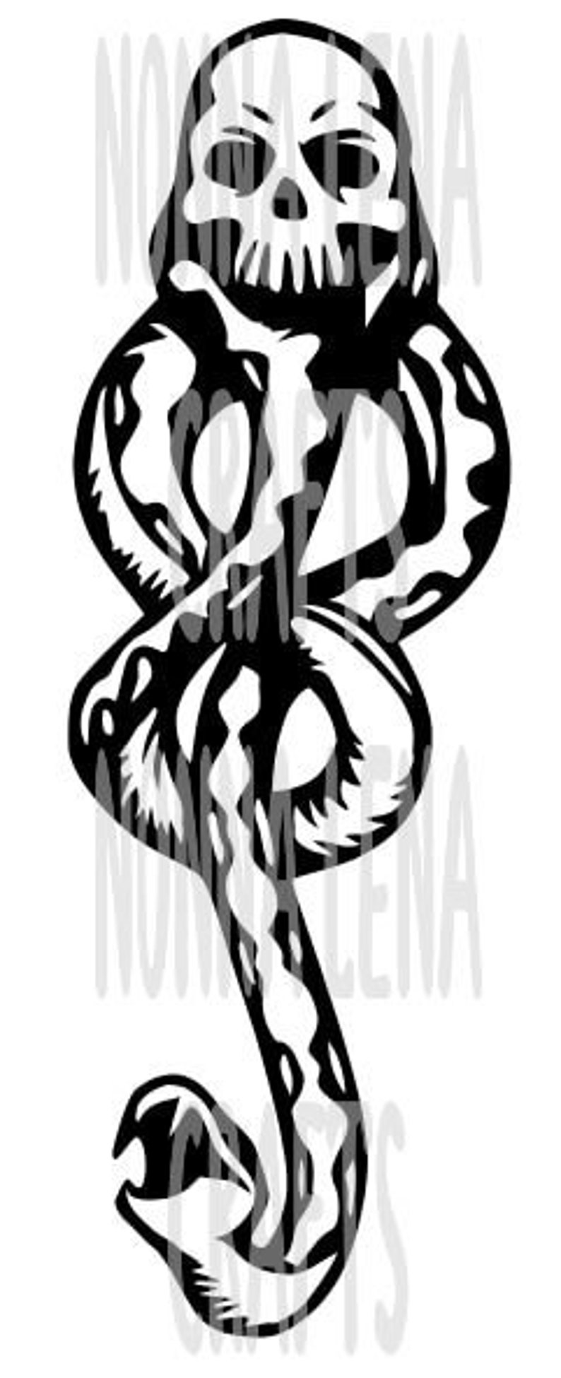 Dark Mark Death Eater SVG PNG JPG Clipart Digital Cut File Etsy