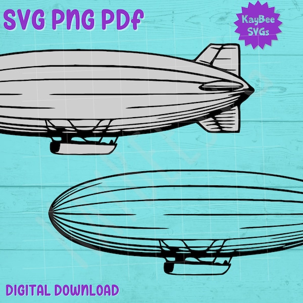 Zeppelin Ship Svg Etsy
