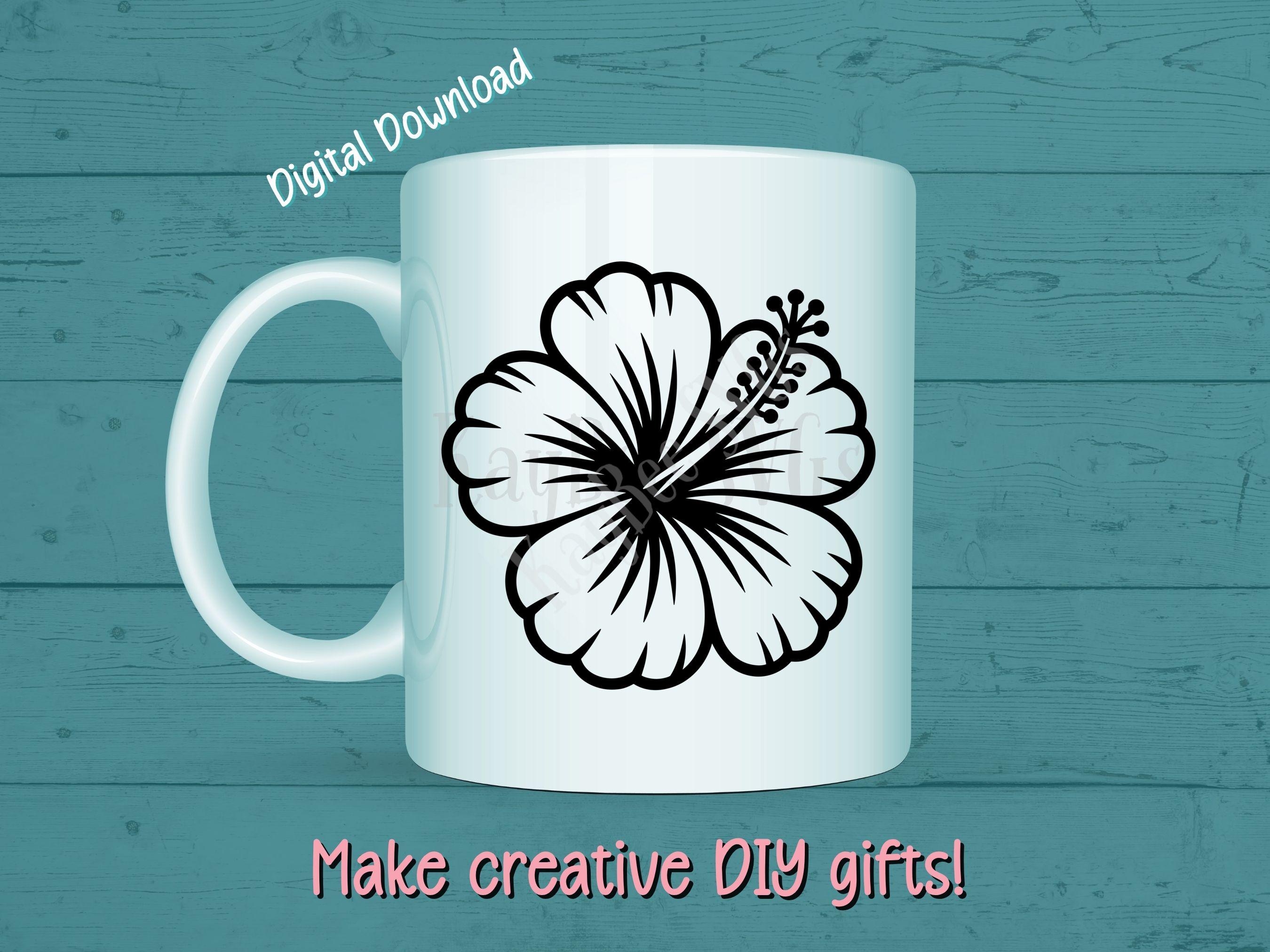 Hibiscus Flower SVG PNG Clipart Cut Files for Cricut, Silhouette ...