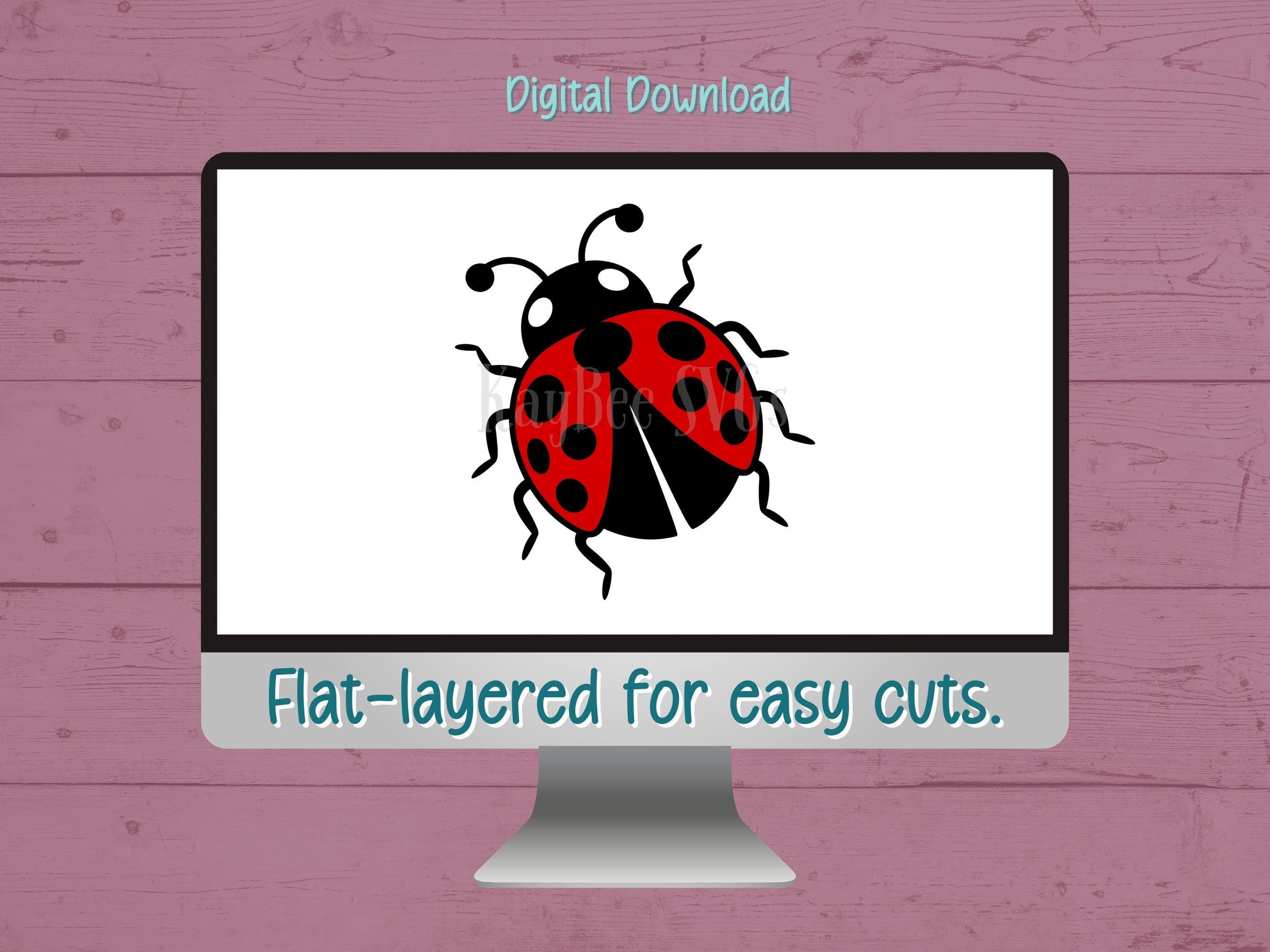 Ladybug SVG PNG Clipart Cut Files for Cricut, Silhouette, Laser ...