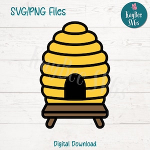 Bijenkorf SVG PNG-bestanden knippen voor Cricut, silhouet digitale download, lasergravure, afdrukbare sublimatie, commercieel gebruik clipart