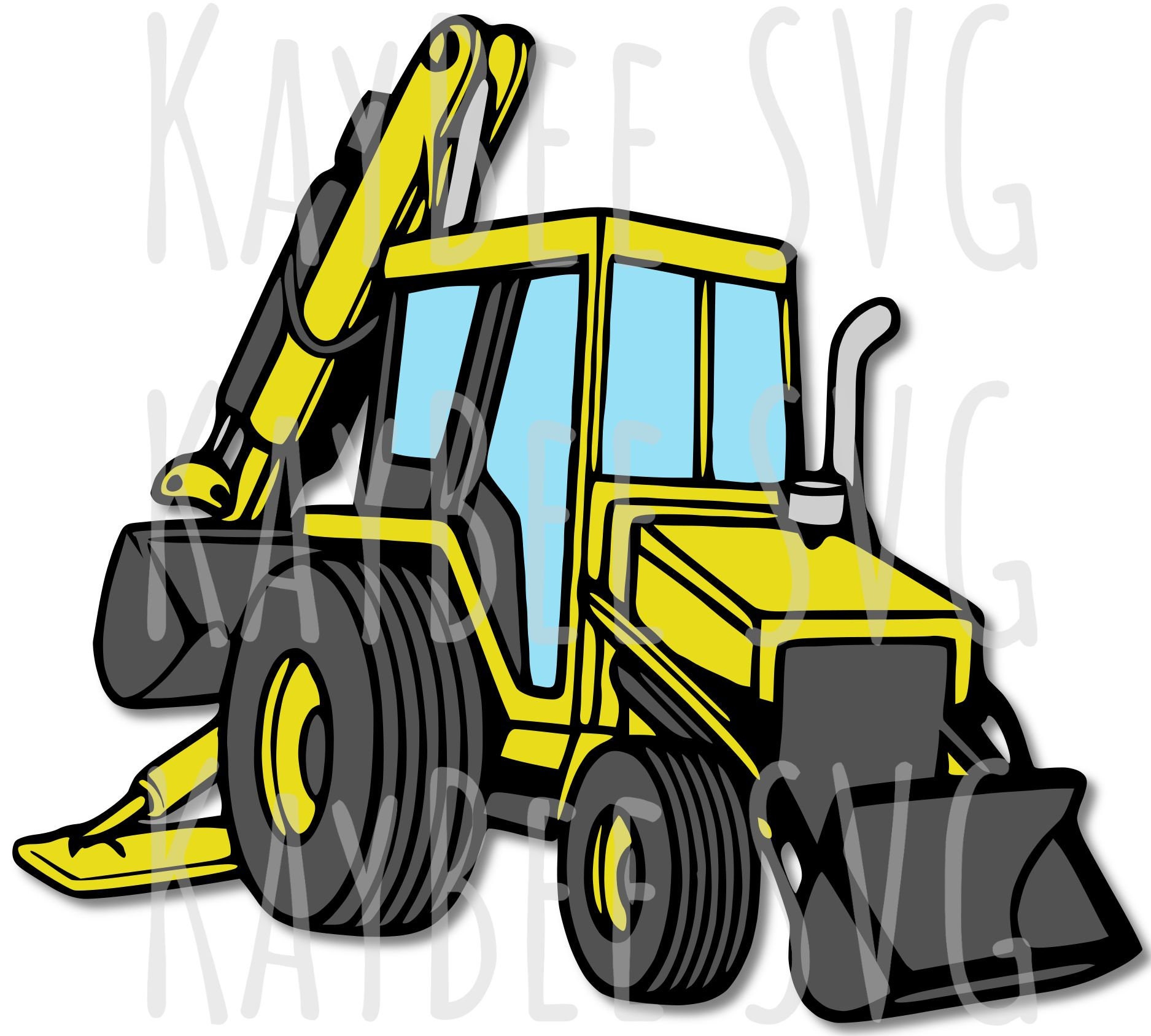 Toolcat Backhoe Clipart