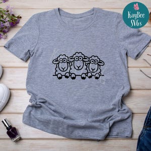 Peeking Sheep SVG PNG Clipart Cut Files for Cricut, Silhouette, Laser Engraving, Sublimation (Digital) image 5