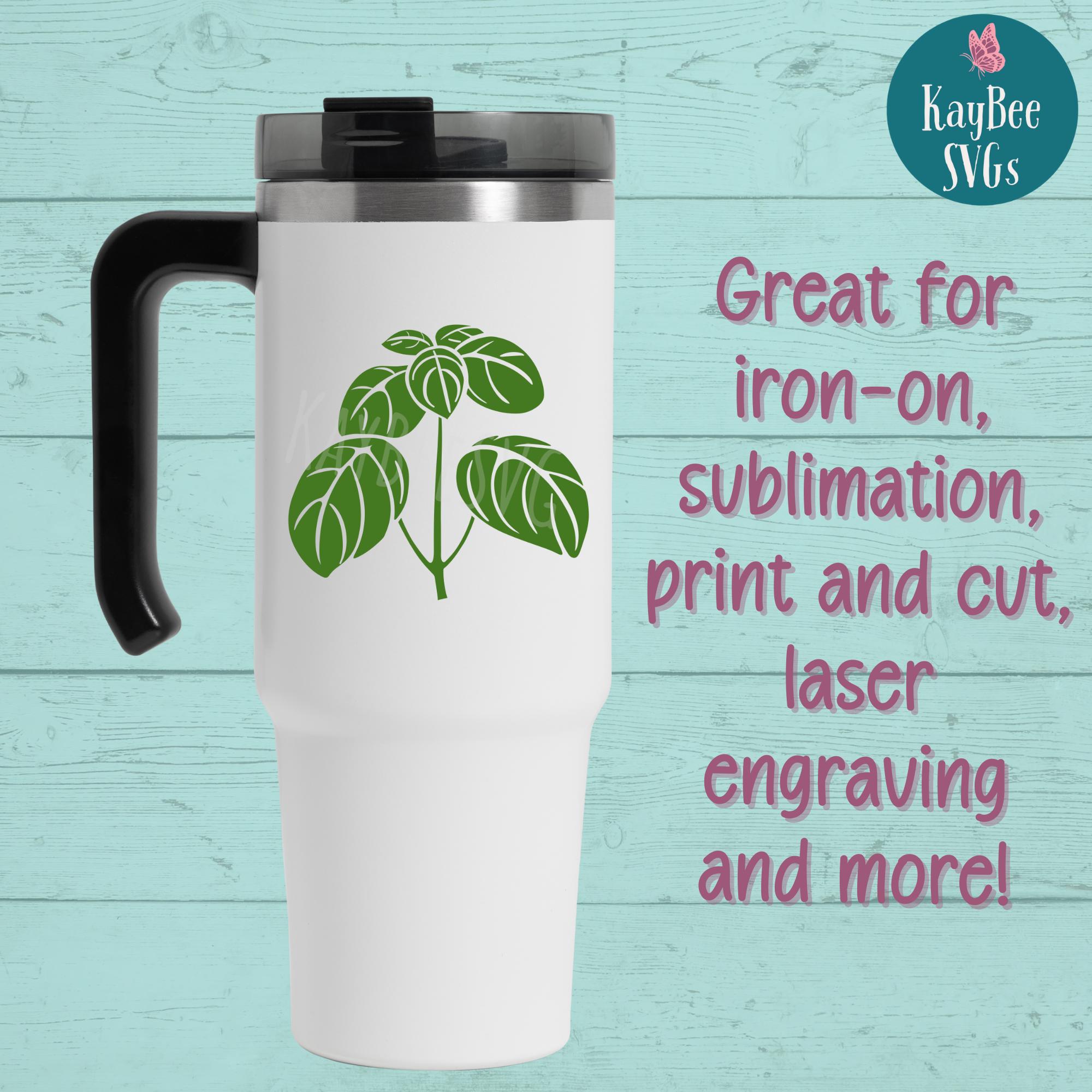 Basil SVG PNG Clipart Cut Files for Cricut, Silhouette, Laser Engraving ...