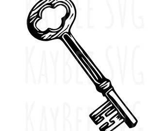 Skeleton Key SVG PNG JPG Clipart Digital Cut File Download for - Etsy