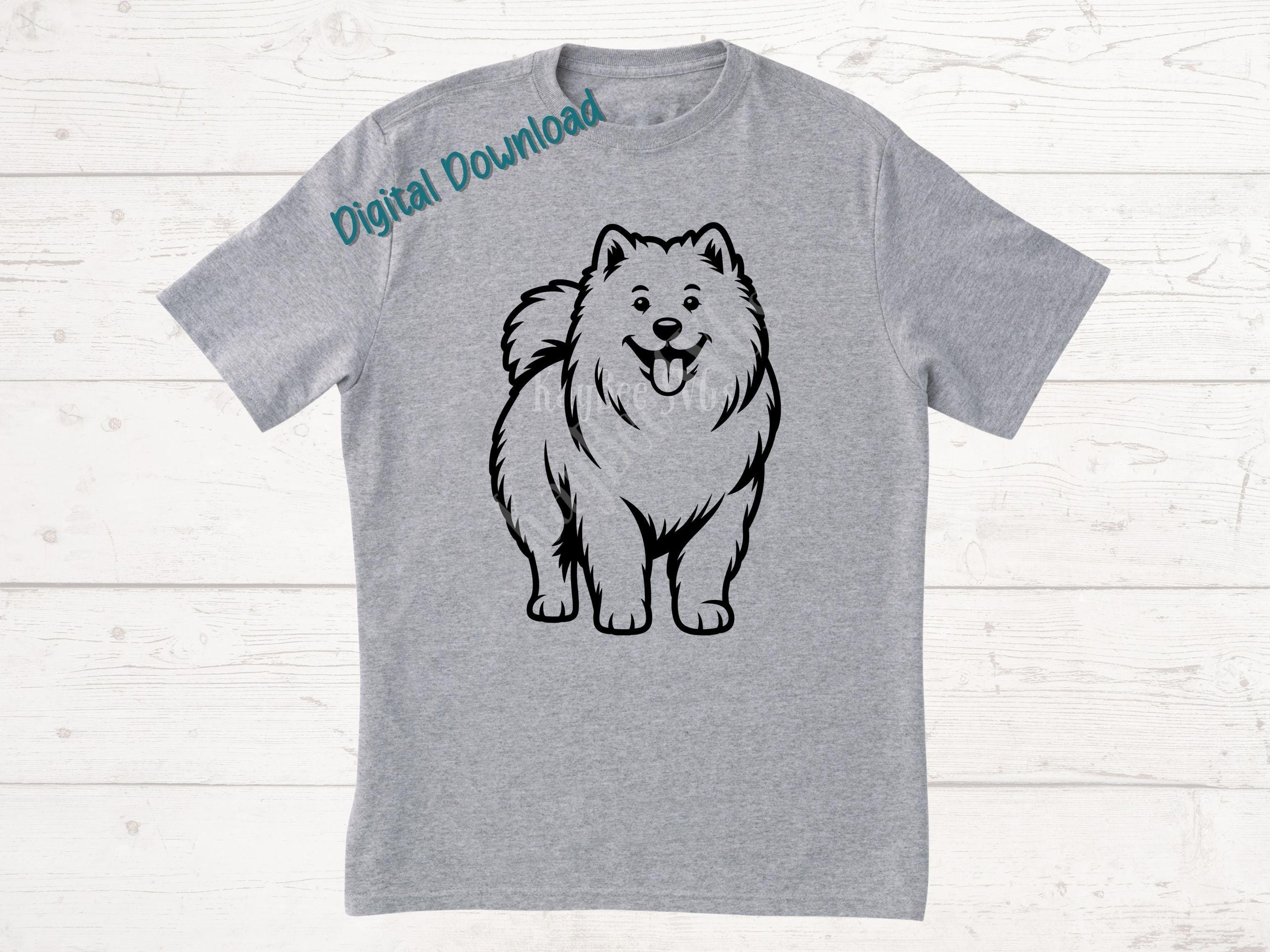 barnnet  Tシャツsamoyed nugu dholic Samoyed dog mama Color Splash Unisex T-shirt Black Navy Dark