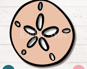 Sand Dollar SVG, Beach Coastal Clipart (Digital)