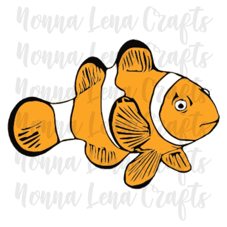 Download Clown Fish SVG PNG JPG Clipart Cut File Download for Cricut | Etsy