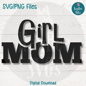 Mädchen Mom SVG PNG Familie Liebe Clipart für Muttertag und Elternschaft Handwerk | Schneidedatei für Cricut, Silhouette, Lasergravur, Sublimation