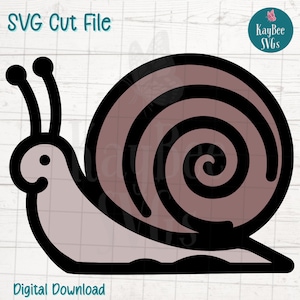 Lumaca SVG PNG Clipart da giardino per amanti della natura e artigianato Slow Life / File di taglio per Cricut, Silhouette, incisione laser, sublimazione, stampa