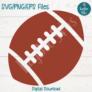 Fichiers coupe Football PNG SVG pour Cricut, téléchargement numérique silhouette, gravure laser, impression par sublimation, usage Commercial des cliparts