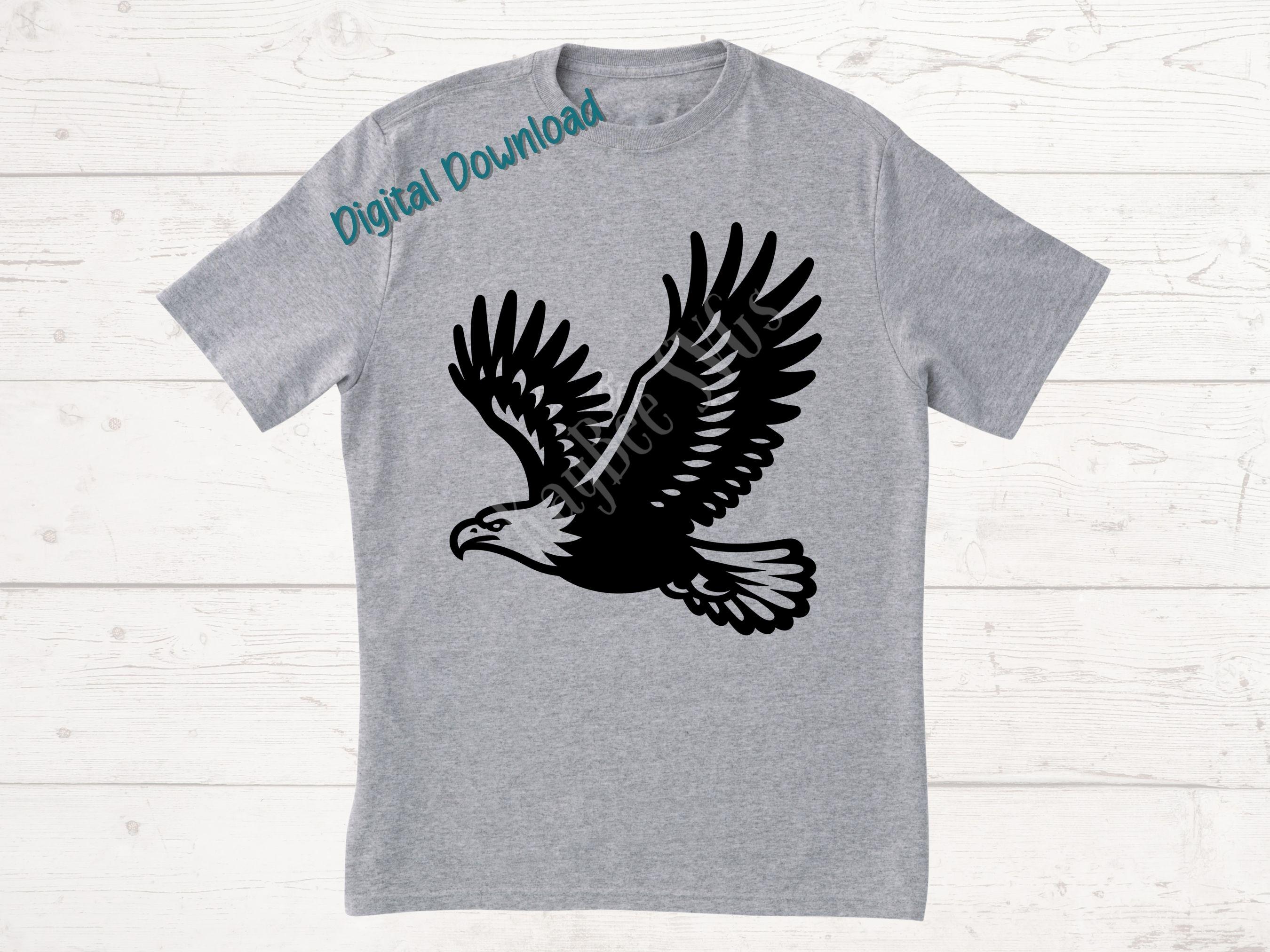 Flying Bald Eagle SVG PNG Clipart Cut Files for Cricut, Silhouette ...