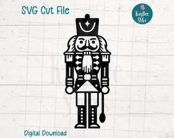 Nutcracker SVG Cut File for Cricut, Silhouette, Digital Download, Printable Clipart, Commercial Use, Clip Art, Laser Stencil Outline