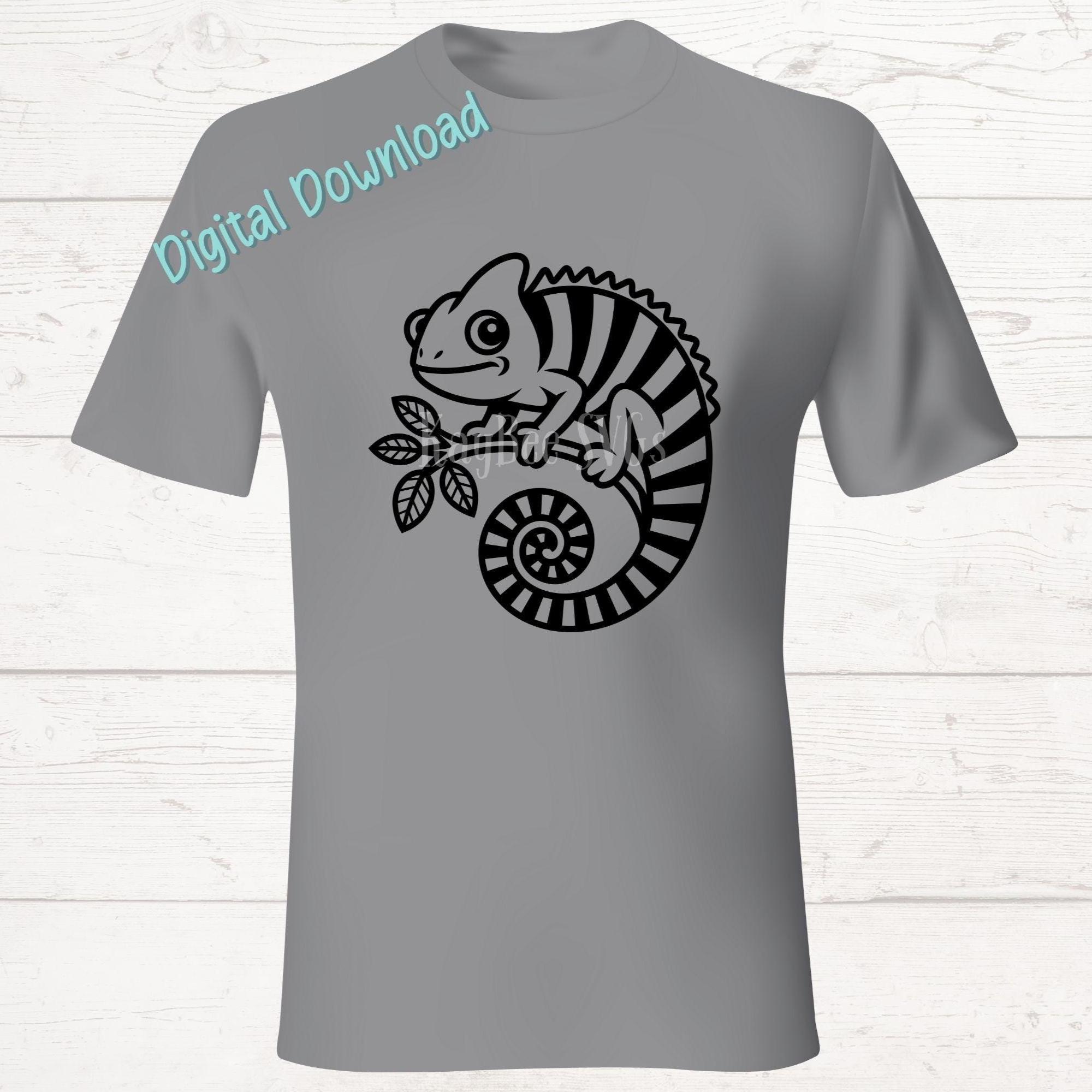 Chameleon SVG PNG Clipart Cut Files for Cricut, Silhouette, Laser ...