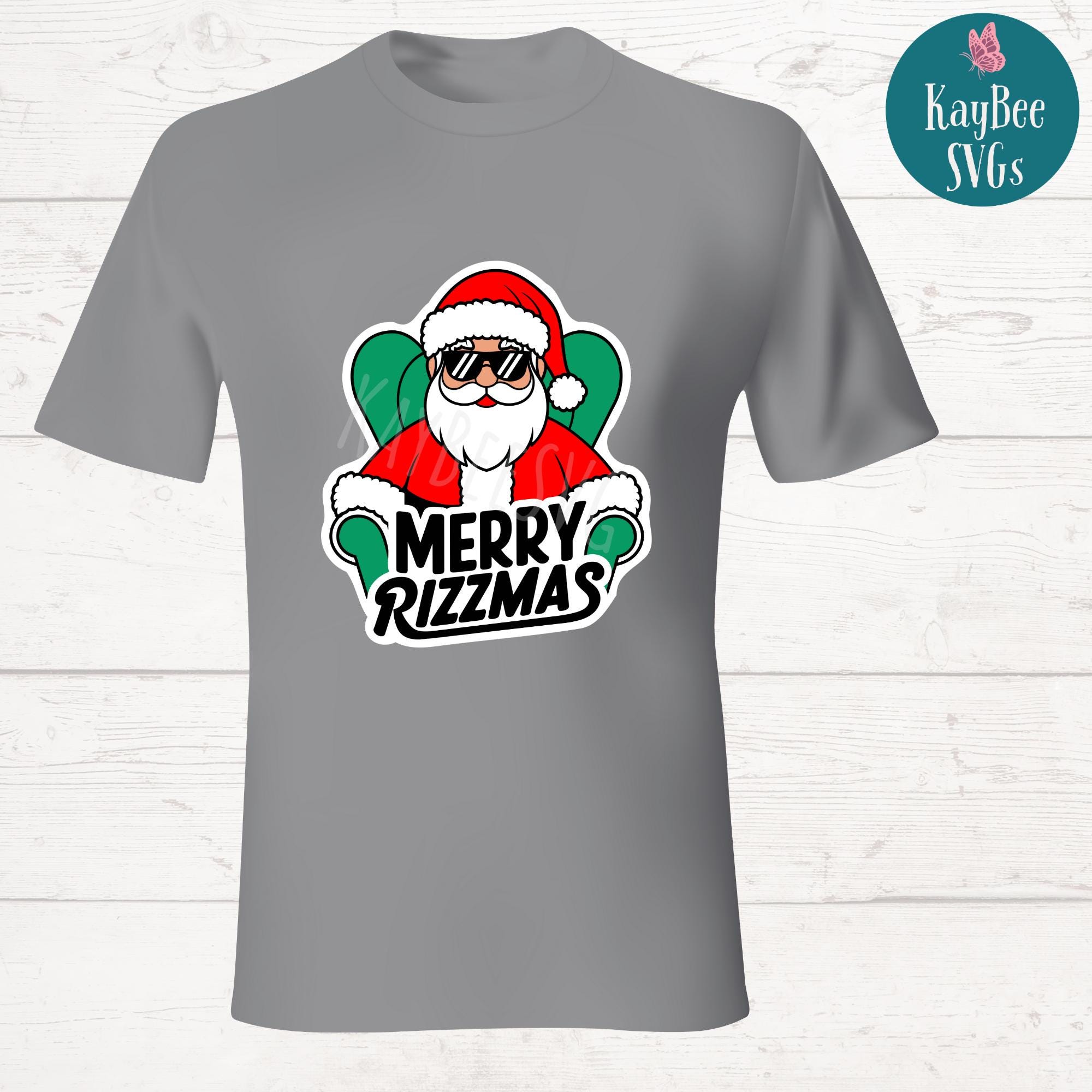Merry Rizzmas SVG PNG Clipart Cut Files for Cricut, Silhouette, Laser ...