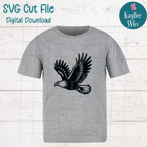 Flying Bald Eagle SVG PNG Cut Files for Cricut, Silhouette Digital ...
