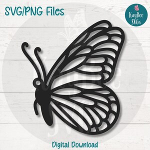 Butterfly SVG PNG Cut Files for Cricut, Silhouette Digital Download, Laser Engraving, Sublimation Printable, Commercial Use Clipart