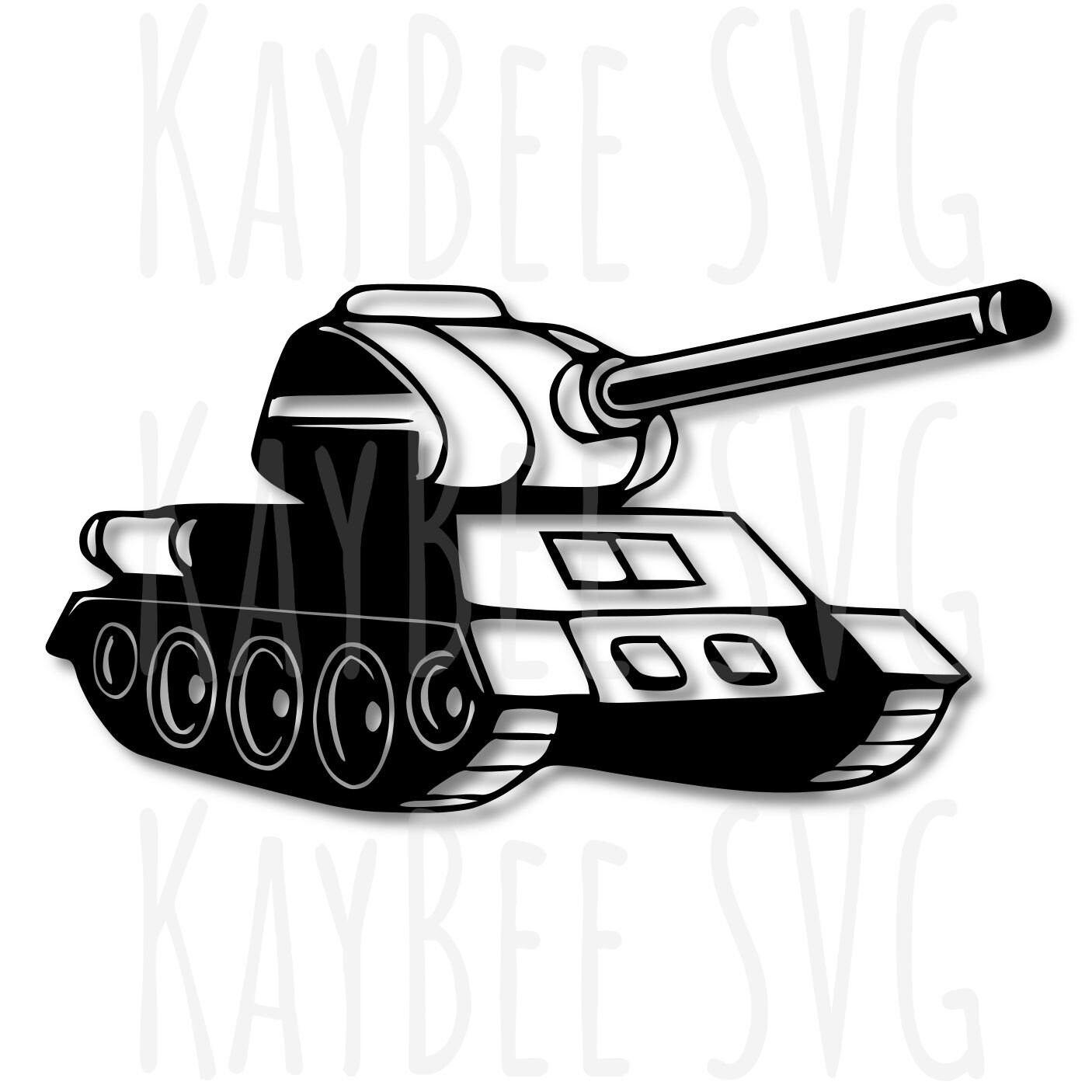 Army Tank SVG PNG JPG Clipart Digital Cut File Download for Etsy Canada