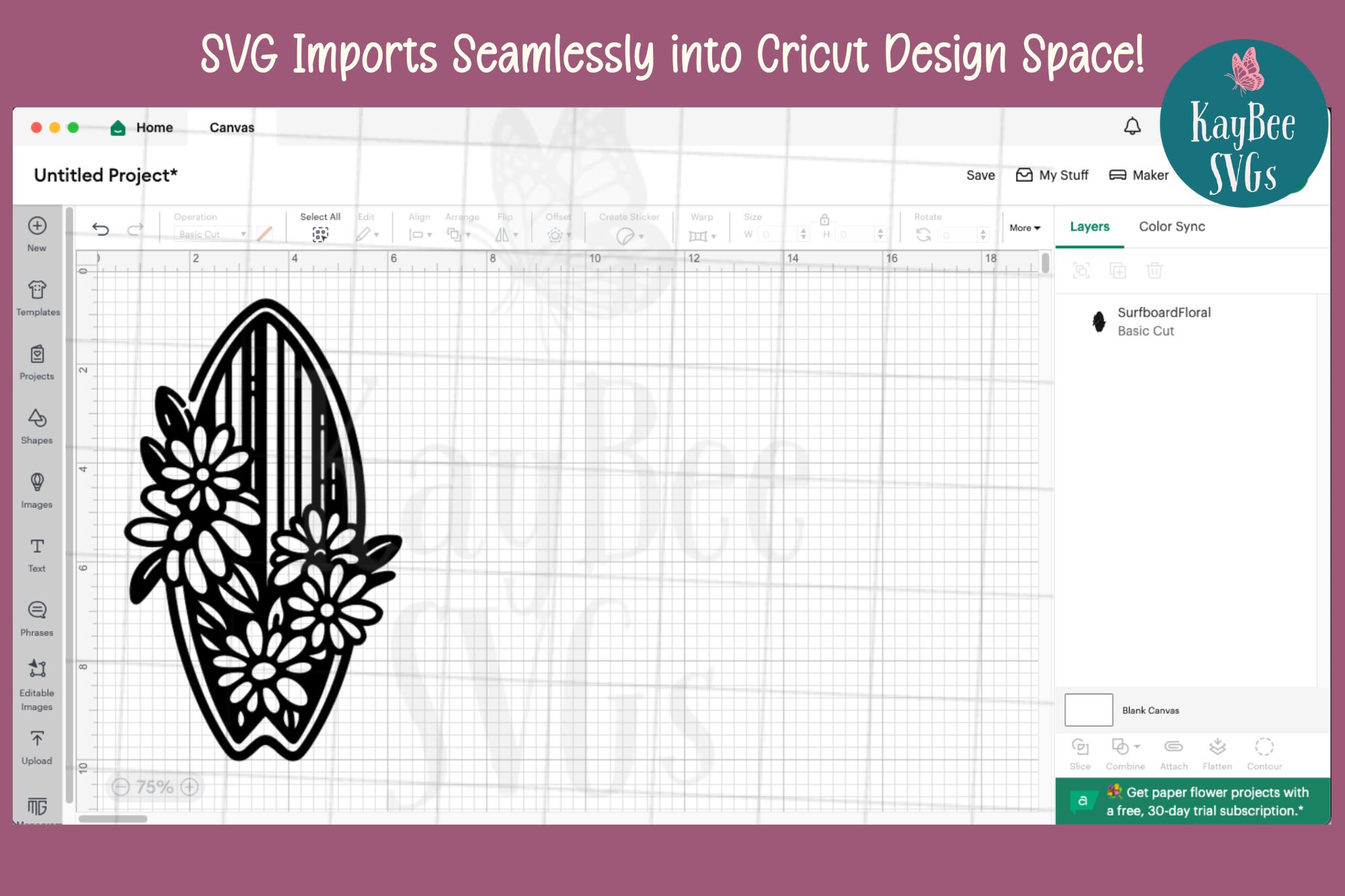 Floral Surfboard SVG, Tropical Surf Art Clipart (digital) - Etsy